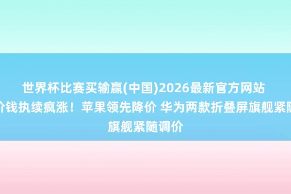 世界杯比赛买输赢(中国)2026最新官方网站 存储价钱执续疯涨！苹果领先降价 华为两款折叠屏旗舰紧随调价