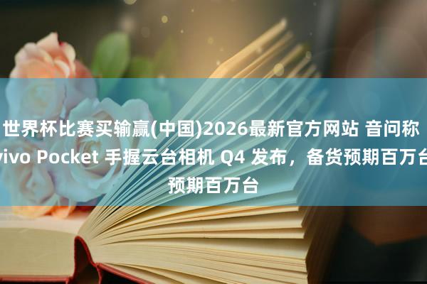 世界杯比赛买输赢(中国)2026最新官方网站 音问称 vivo Pocket 手握云台相机 Q4 发布，备货预期百万台