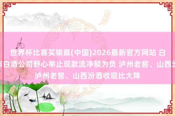 世界杯比赛买输赢(中国)2026最新官方网站 白酒年报|9家上市白酒公司野心举止现款流净额为负 泸州老窖、山西汾酒收现比大降