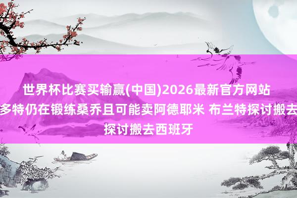 世界杯比赛买输赢(中国)2026最新官方网站 体图：多特仍在锻练桑乔且可能卖阿德耶米 布兰特探讨搬去西班牙
