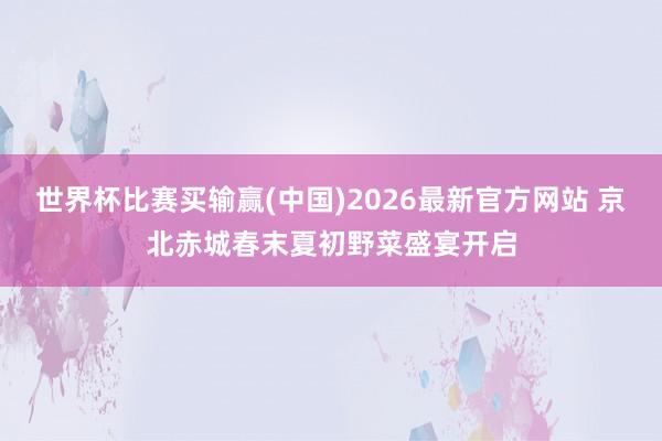 世界杯比赛买输赢(中国)2026最新官方网站 京北赤城春末夏初野菜盛宴开启