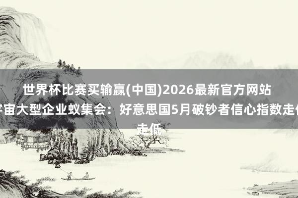 世界杯比赛买输赢(中国)2026最新官方网站 宇宙大型企业蚁集会：好意思国5月破钞者信心指数走低