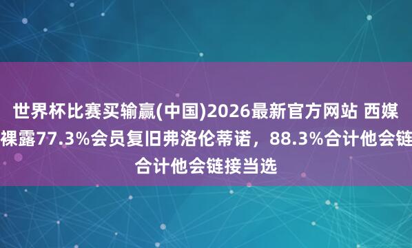 世界杯比赛买输赢(中国)2026最新官方网站 西媒：探听裸露77.3%会员复旧弗洛伦蒂诺，88.3%合计他会链接当选